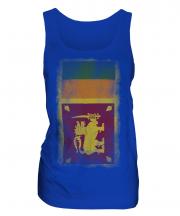 Sri Lanka Faded Flag Ladies Vest