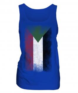 Sudan Faded Flag Ladies Vest