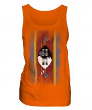 Swaziland Faded Flag Ladies Vest