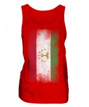 Tajikistan Faded Flag Ladies Vest