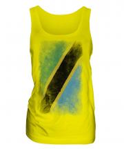 Tanzania Faded Flag Ladies Vest