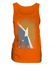 Tierra Del Fuego Province Faded Flag Ladies Vest