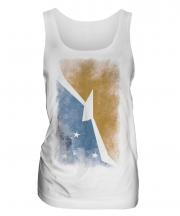 Tierra Del Fuego Province Faded Flag Ladies Vest