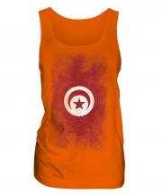 Tunisia Faded Flag Ladies Vest