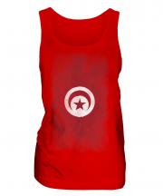 Tunisia Faded Flag Ladies Vest