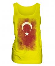 Turkey Faded Flag Ladies Vest