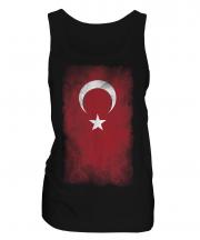 Turkey Faded Flag Ladies Vest