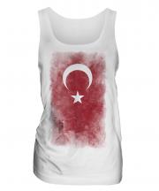 Turkey Faded Flag Ladies Vest