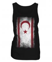 Turkish Republic Of Northern Cyprus Faded Flag Ladies Vest
