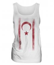 Turkish Republic Of Northern Cyprus Faded Flag Ladies Vest