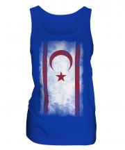 Turkish Republic Of Northern Cyprus Faded Flag Ladies Vest