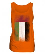 United Arab Emirates Faded Flag Ladies Vest