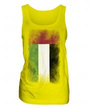 United Arab Emirates Faded Flag Ladies Vest