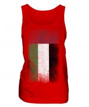 United Arab Emirates Faded Flag Ladies Vest