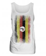Uganda Faded Flag Ladies Vest