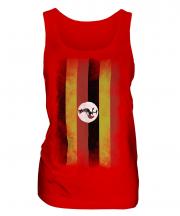 Uganda Faded Flag Ladies Vest