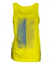 Ukraine Faded Flag Ladies Vest