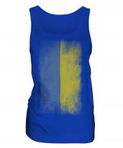 Ukraine Faded Flag Ladies Vest