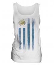 Uruguay Faded Flag Ladies Vest