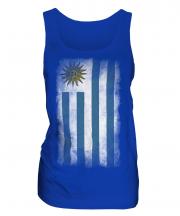 Uruguay Faded Flag Ladies Vest
