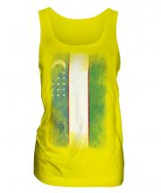 Uzbekistan Faded Flag Ladies Vest