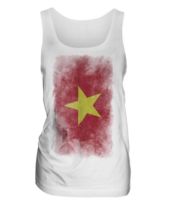 Vietnam Faded Flag Ladies Vest