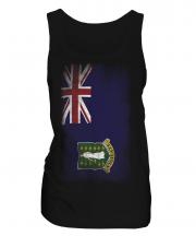 Uk Virgin Islands Faded Flag Ladies Vest