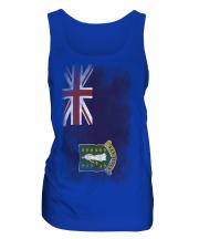 Uk Virgin Islands Faded Flag Ladies Vest