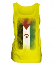 Western Sahara Faded Flag Ladies Vest