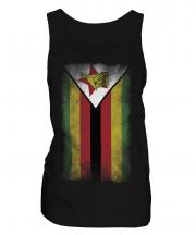 Zimbabwe Faded Flag Ladies Vest