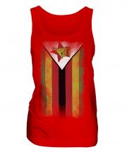 Zimbabwe Faded Flag Ladies Vest
