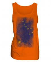 Alaska State Faded Flag Ladies Vest