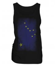 Alaska State Faded Flag Ladies Vest