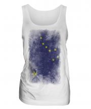 Alaska State Faded Flag Ladies Vest