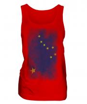 Alaska State Faded Flag Ladies Vest