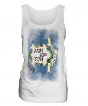 Connecticut State Faded Flag Ladies Vest