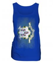 Connecticut State Faded Flag Ladies Vest
