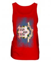 Connecticut State Faded Flag Ladies Vest