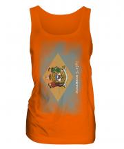 Delaware State Faded Flag Ladies Vest