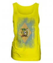 Delaware State Faded Flag Ladies Vest