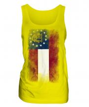 Georgia State Faded Flag Ladies Vest