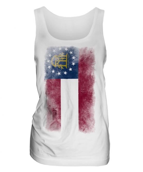 Georgia State Faded Flag Ladies Vest