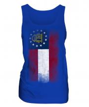 Georgia State Faded Flag Ladies Vest