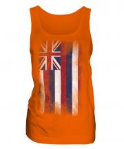 Hawaii State Faded Flag Ladies Vest