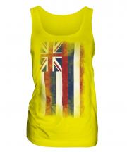 Hawaii State Faded Flag Ladies Vest