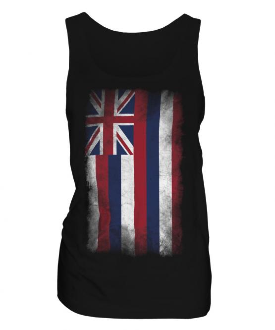 Hawaii State Faded Flag Ladies Vest