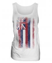 Hawaii State Faded Flag Ladies Vest