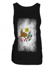 Illinois State Faded Flag Ladies Vest