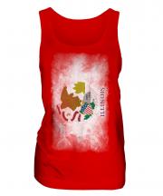 Illinois State Faded Flag Ladies Vest