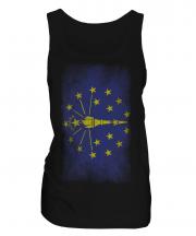 Indiana State Faded Flag Ladies Vest